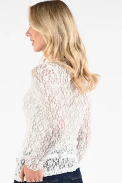 Aimée the label annie T-shirt lange mouw Off white
