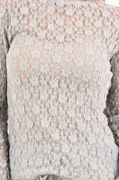 Aimée the label annie T-shirt lange mouw Zilver