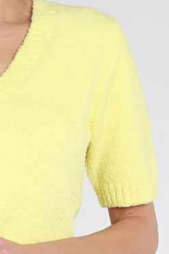 Aimée the label ballotto Pull korte mouw Geel