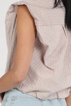 Aimée the label billie Blouse mouwloos Beige