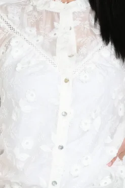 Aimée the label canna Blouse korte mouw Wit