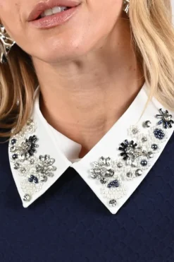 Aimée the label collar Sjaal Wit