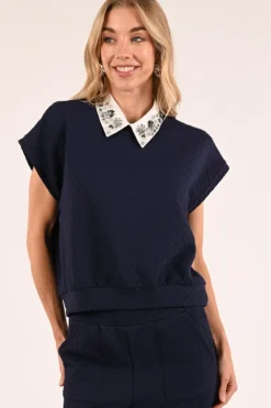Aimée the label collar Sjaal Wit
