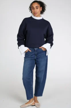 Aimée the label elan Sweater Marine