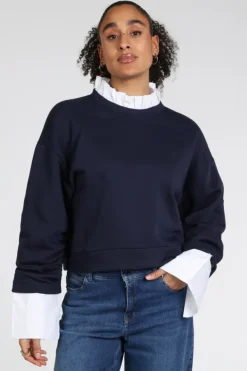 Aimée the label elan Sweater Marine