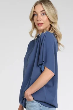 Aimée the label erik Sweater Vergrijsd blauw