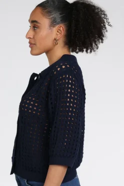 Aimée the label gina Vest Marine