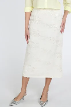 Aimée the label kian Rok recht lang Off white