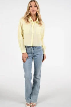 Aimée the label louen Blouse lange mouw Geel