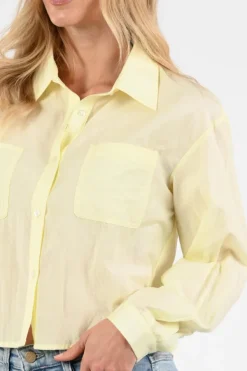 Aimée the label louen Blouse lange mouw Geel
