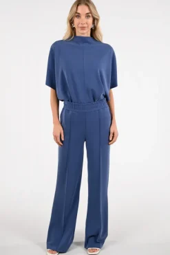 Aimée the label love Broek Vergrijsd blauw