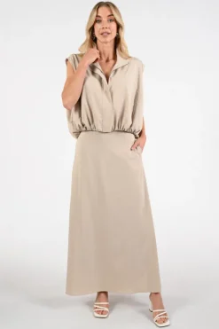 Aimée the label monday Rok wijd lang Zand