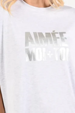 Aimée the label willeke T-shirt korte mouw Grijs