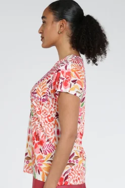 Atelier Maillet DV6st031 T-shirt korte mouw Koraal