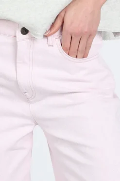 By-Bar begum slub jeans Broek Roze