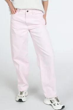 By-Bar begum slub jeans Broek Roze