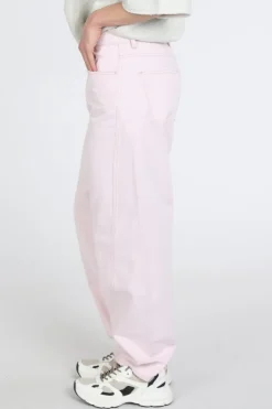By-Bar begum slub jeans Broek Roze