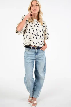 By-Bar 26112052 Blouse korte mouw Marine