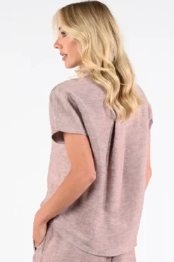 By-Bar 26112048 Blouse korte mouw Oud rose