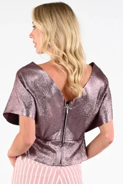 By-Bar 26211010  Blouse korte mouw Roze