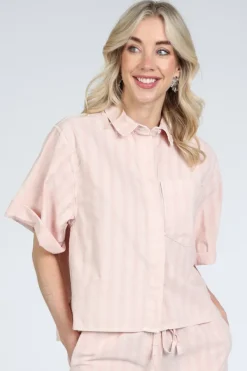By-Bar 26112009  Blouse korte mouw Roze