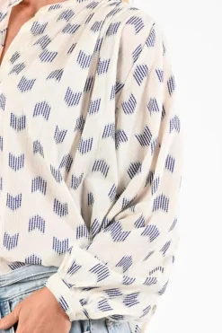 By-Bar 26112074 Blouse lange mouw Off white