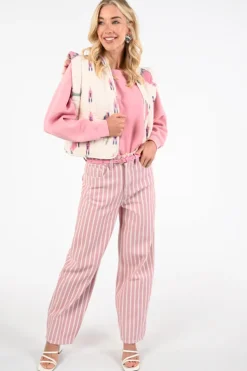 By-Bar 26218031 lew pink Broek Oud rose