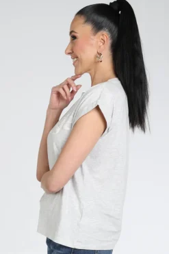 By-Bar 26211015 T-shirt korte mouw Licht grijs