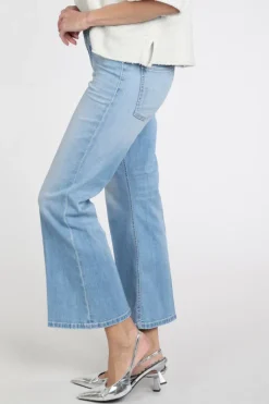 Cambio fabienne cropped Broek Light blue denim