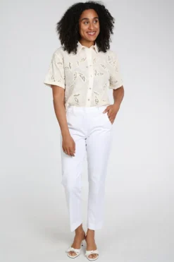 Cambio kiana 7666047902 Broek Wit