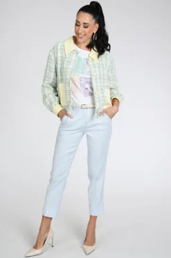 Cambio krystal Broek Licht blauw