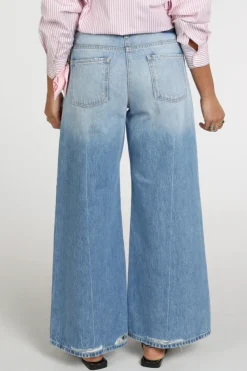 Cambio palazzo cropped Jeans Blue denim