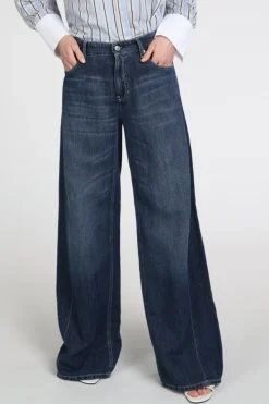 Cambio Palazzo 911200561 Jeans Dark blue denim
