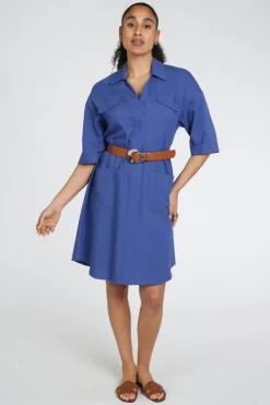 Caroline Biss 1115 Jurk korte mouw Royal