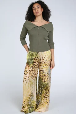 Caroline Biss 1232 Vest Kaki