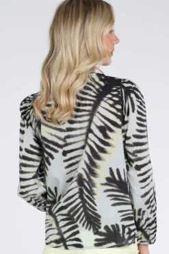 Catnoir 2684-2 Blouse lange mouw Blauw