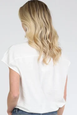 Catnoir 2492 Blouse mouwloos Off white