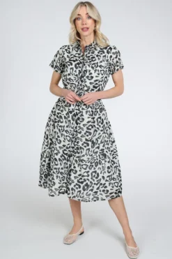 Catnoir 3352-2 Jurk korte mouw Blauw