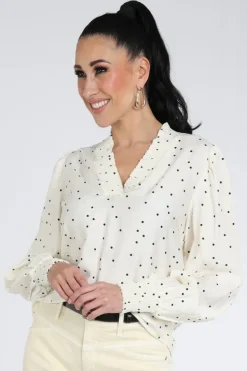 Co'couture 45062 Blouse lange mouw Ecru