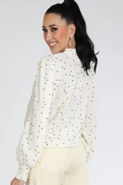 Co'couture 45062 Blouse lange mouw Ecru