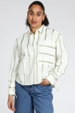 Co'couture 45087 Blouse lange mouw Off white