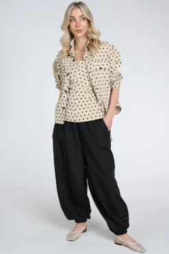 Co'couture 45099 Blouse lange mouw Zand