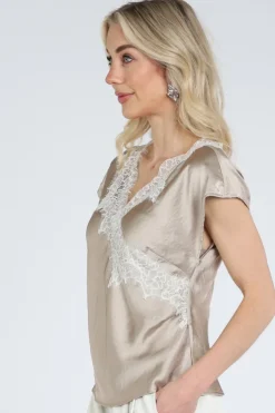Co'couture 45167 Blouse mouwloos Zand