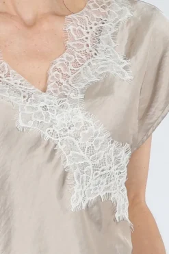 Co'couture 45167 Blouse mouwloos Zand