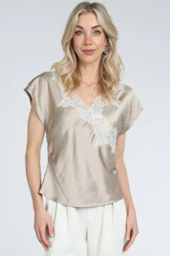 Co'couture 45167 Blouse mouwloos Zand