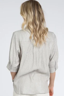 Co'couture CherCC shirt Blouse korte mouw Zilver
