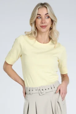 Co'couture 33016 GrannyCC T-shirt korte mouw Geel