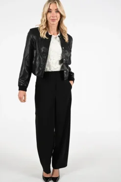 Co'couture 40001 Leren blazer Zwart
