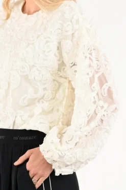 Co'couture 45009 TessyCC Blouse lange mouw Off white
