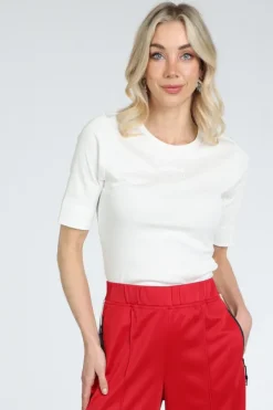 Co'couture 33166 T-shirt korte mouw Off white